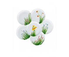 PORCELLANA Piatti Flores, Bianco, 0.1Â x 0.1Â x 0.1Â cm