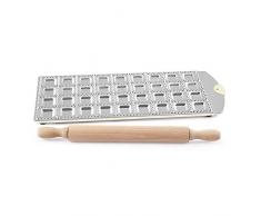 OFFICINE STANDARD 8407500 Stampo Alluminio 36 Ravioli Quadrato Utensili da Cucina, Argento