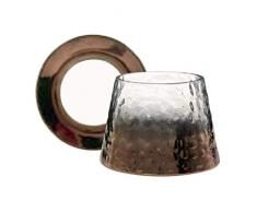 YANKEE CANDLE - Paralume e Piatto in Vetro, Misura Grande, Colore Bronzo