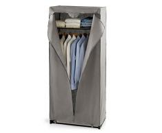 Perfetto PiÃ¹ Gastone Armadietto, Tessuto, Cenere, 80x50x180 cm