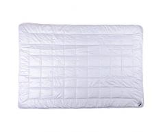 Billerbeck, piumino singolo Duo Kairo con imbottitura in pelo di cammello, Bianco, 135 x 200 cm