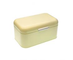 VERSA 10370361 Portapane, Metallo, Beige, 20.11x30.4x15.8 cm