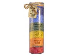 Palm Light - 4041678000769 - Sri Yantra, Candela Chakra, Altezza: ca. 20 cm, Multicolore