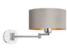 Eglo Maserlo - Lampada da parete in acciaio, 60 W, nichel opaco