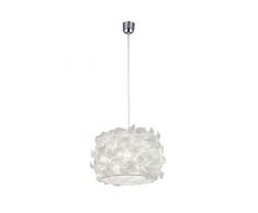 Reality Leuchten r30463001Â Nest, lampada a sospensione, Plastica, Attacco E27, bianco, 30Â x 30Â x 150Â cm, Plastica, bianco, Durchmesser 30cm, E27