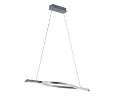 Trio Leuchten Remus - Lampadario a sospensione in metallo, 38 W, nichel opaco