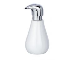 Wenko Dispenser di sapone Sydney lucido Dispenser Dosatore dispenser per sapone liquido, CapacitÃ 0.32Â L, Ceramica, Bianco, 9Â x 8.5Â x 17Â cm