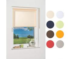 K-home Tenda a Pannello 541357 â 3 Klemmfix Mini, Beige Luce Diurna, plastica, Tessuto, Beige, 100 x 150 cm