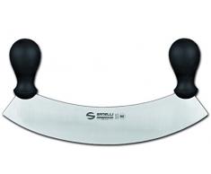Sanelli Ambrogio Supra Mezzaluna Cuoco, per Triturare o Sminuzzare Cipolla e Prezzemolo, Acciaio Inossidabile, Grigio, Cm 30
