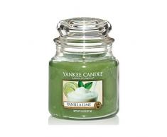 Yankee Candle Candela a Vaso Medio, Vanilla Lime