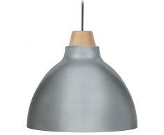 Tosel 15394 Camilla Lampadario a sospensione in metallo pressato/legno di faggio, dimensioni: 290 x 900 mm, alluminio, 290 x 900 mm