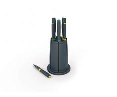 Joseph Joseph Elevate Set di coltelli con Giostra, Opale