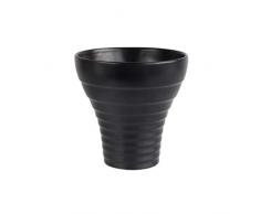 ASA Vaso, Ceramica, Nero, 18x8.5x18 cm