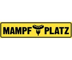 Schatzmix - Tavolo da Pranzo con Scritta in Tedesco Hier Sind Die Immer Hier Sind StraÃenschild Blech