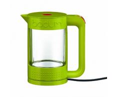 Bodum 11445-565 Bistro - Bollitore Trasparente in Vetro e plastica, 1,1 Litri, Colore: Verde