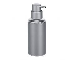InterDesign Metro Pompa Dispenser Sapone, Rotonda, Metallo, Grigio, 6.9x19.7x6.9 cm