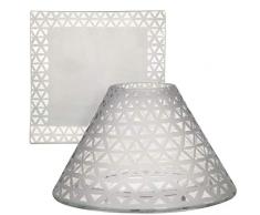 Yankee Candle - Set di bicchieri, 20 cm, colore: Argento