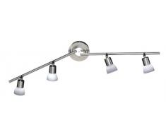 Wofi, Lampada con 4 faretti LED orientabili, 0 watt