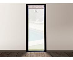 Soleil docre Tenda in Voile per Porta Finestra in Cotone 70x200 cm Garden Rose