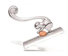 Viceversa Squirrel Schiaccianoci, Alluminio, Argento, 45x20x15 cm