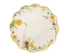 Villeroy & Boch Spring Awakening Piatto per Dolci Prato Fiorito, Porcellana, Multicolore, 33 cm