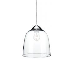 Firstlight bordeaux lampadario, E27, 60Â W, cromo/trasparente