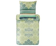 Bassetti Ravello - Biancheria da Letto, Cotone, Verde, 240 x 220 cm