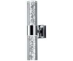 Trio Leuchten Trio 282410206 Lampada da Bagno, Cromata, in Acrilico Trasparente, con LED Bubbles 3.2 W