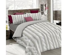 Italian Bed Linen Sogni E Capricci Parure Copri Piumino con Stampa in Digital a Copertura Totale sul Sacco e su federe, 100% Cotone, Multicolore (Sec-23), Matrimoniale, 250x200x1 cm, 3 unitÃ 
