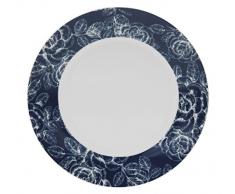 Tognana Olimpia Garden Set 6 Piatti Dessert, Porcellana, Blu, 6 unitÃ 