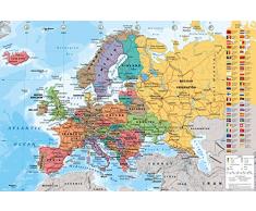 AMBROSIANA GB eye LTD, Mappa de Europa, Maxi Poster 61x91,5 cm