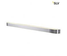 SLV, Lampada da parete spazzolata, 28 W, in vetro satinato, G5