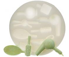 silikomart 71.321.00.0096 teglia per Torte SLK221 fissato per lavelli Parrucchiere, Silicone, Bianco