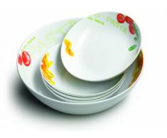 Domestic 923300 - Set per Pasta da 5 Pezzi Light Line, con 1 terrina per Pasta da 30 cm e 4 Piatti Fondi da 20,5 cm