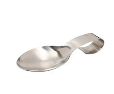 Kitchen Craft Appoggia Cucchiaio Grande in Acciaio Inox Satinato, Inossidabile, Argento, 24 cm x 9.5 cm