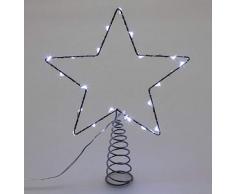Xmas King Puntale Stella Argento Illuminazione di Natale, Multicolore, Unica