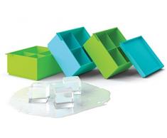 Silicone Zone 7702126 - Stampo per cubetti di Ghiaccio, in Silicone, 8,9 x 9,5 x 13,7 cm, Colore: Verde/Blu