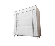 Compactor, Armadio per Scarpe, con Rivestimento in Poliestere, 75 x 39,5 x 82 cm, Bianco (WeiÃ)