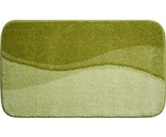Linea Due Tappetino da Bagno 3D, Ultra Morbido e Assorbente, Antiscivolo, 5 Anni di Garanzia, FLASH, Tappeto per il Bagno 70x120 cm, Verde