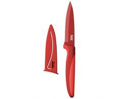 Silit 2144286868Â Colorino Coltello Multiuso in Acciaio con Manico in Plastica, Lunghezza Lama 9Â cm, Rosso