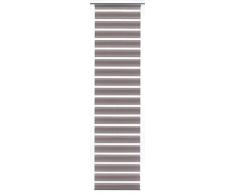 Gardinia 30323 1, Scorrevole, Effetto Rullo Doppia, Tenda a Pannello Day + Night, Tecnologia innovativa e brevettata, Tessuto, Marrone mÃ©lange, 63 x 245 cm