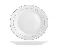 Home Ala Servizio Tavola 18 Pezzi, Porcellana, Bianco, unitÃ 