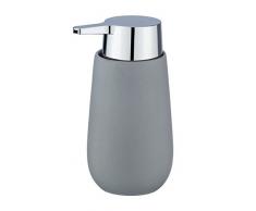 Wenko 23648100 - Dispenser di Sapone Badi, capacitÃ : 0, 32 l, Ceramica, 9, 5 x 16 x 8 cm, Colore: Grigio