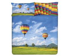 Gabel Planet Globus Completo Copripiumino, 100% Cotone, Matrimoniale, 250 x 205 cm