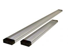 Mueller della luce 400095 lampada a LED a incasso Cabinet Light FLAT SENSORE, Alluminio, 7.5 W, Argento, 50 x 2.87 x 1 cm