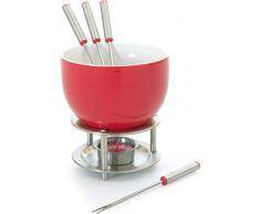 mastrad - Set per fonduta con 4 forchette Rosso