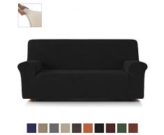 Eiffel Textile Nimes - Custodia Divano 3 Posti 150 x 195 x 2 cm Nero