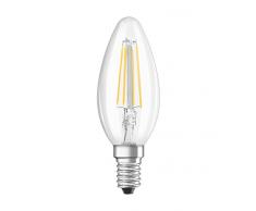 Osram Lampadine LED Candela, 4W Equivalenti 40W, Attacco E14, Cool white 4000K, Confezione da 3