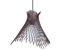 Tosel 11576 - Lampada a sospensione Mikado in acciaio, 100 W E27 marrone