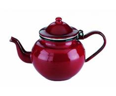 Ibili 910.350 Teiera Porcellana Acciaio smaltato 0,5 Rosso l